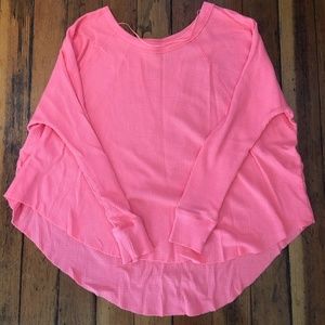 Free People | Thermal / Waffle Knit Raglan (small)